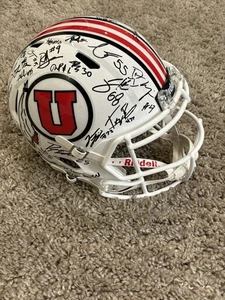 2025 Utah Utes Football Team signierter handsignierter Helm * Dampier Barton Fano * - Bild 1 von 7