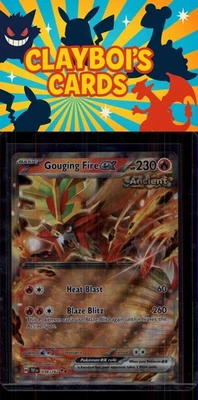 Gouging Fire ex SV05: Temporal Forces Pokemon 038/162 Double Rare NM+ - Image 1 of 2