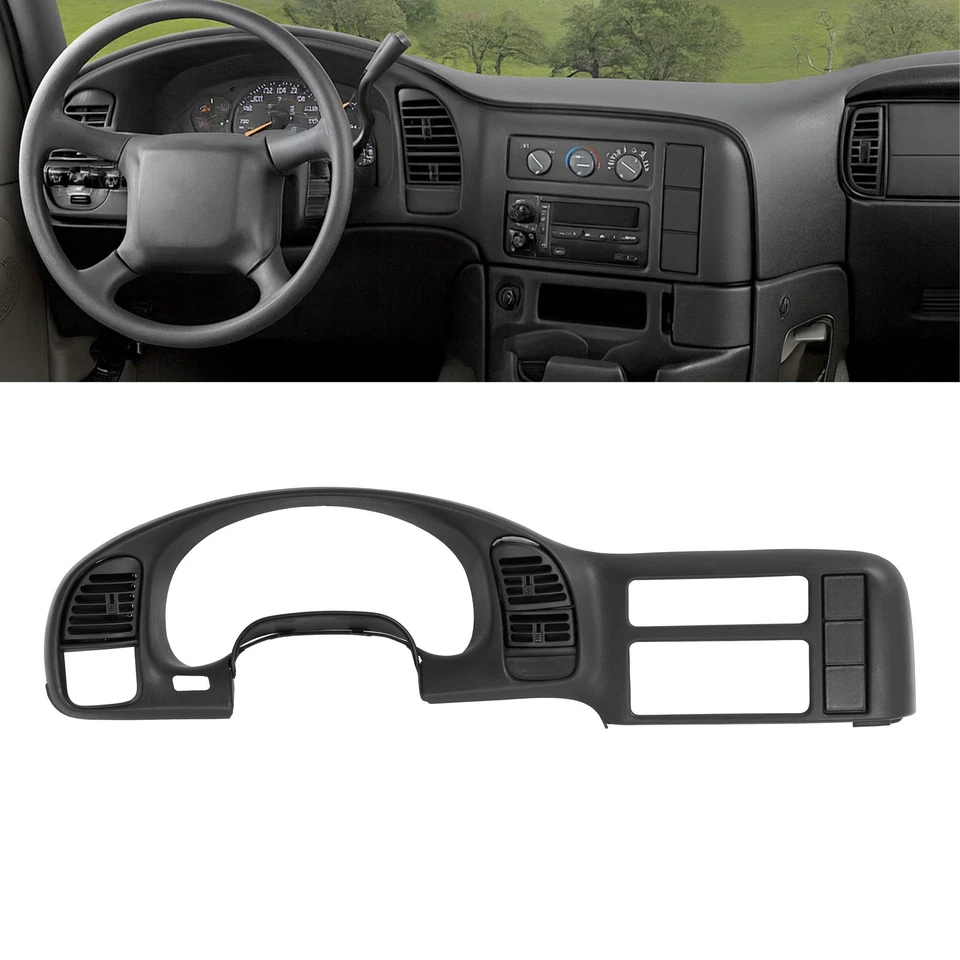 Gray Gauge Cluster Dash Radio Bezel For 1996-2005 Chevrolet Astro/ GMC Safari - Image 1 of 4