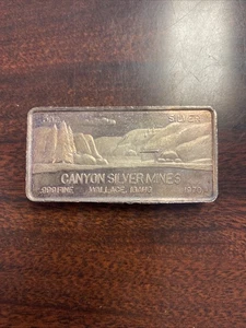 1970 Foster Walla Walla 3 oz ASW Silberbarren - Canyon Silver Mines - Bild 1 von 2