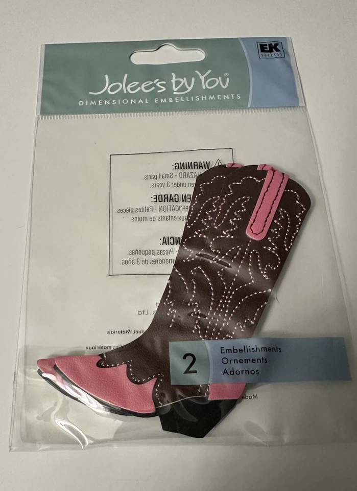 Jolee's Boutique Women Cowboy BOOTS Dimensional Stickers JJJA009C EKSUCCESS