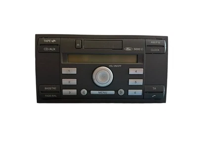 Autoradio 5M5T18K876BA 5000 C Kassette AM FM Ford Focus II 2 Radio + CODE - Bild 1 von 4