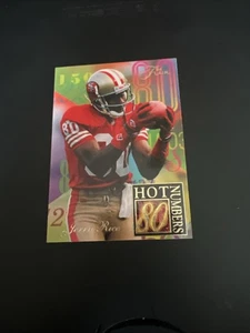 Tarjeta insertada Jerry Rice 1994 Fleer Ultra Flair Hot Numbers #9 NFL HOF 49ers - Imagen 1 de 3