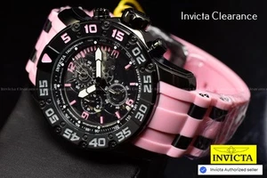 Invicta Mens Racing JM Limited Edition SCUBA 48mm Chronograph Pink Tone SS Watch - Picture 1 of 16