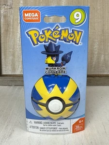 Mega Bloks Pokemon Mega Construx Series 9 Murkrow Set GCM78 Pokémon Pokeball - Picture 1 of 4