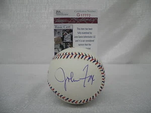 John Fox Firmado Auto Denver Broncos Carolina Panthers 1997 All Star Béisbol JSA - Imagen 1 de 1
