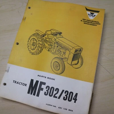 MF MASSEY FERGUSON 302 304 Tractor Parts Manual book catalog farm list  spare - Image 1 of 4