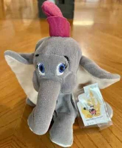 Walt Disney World Bean Bag Plush 8" Dumbo Flying Elephant Stuffed Animal Tags E6 - Picture 1 of 5