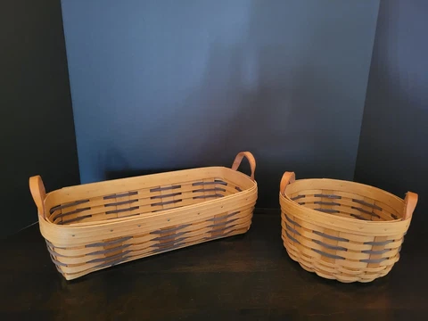 1997 American Traditions Handwoven Baskets Black Weave Village Collection USA Cover