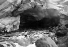 The ice cavern on Brigsdal Glacier of the Brigsdal Elv 1920 OLD PHOTO