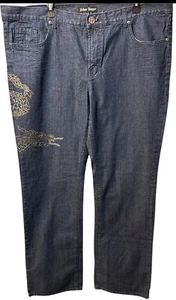 Jeans Silver Dagger Dragon taglia 42 grunge hip hop Y2K street wear strass - Foto 1 di 18