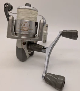 Shimano Symetre Aero 4000 Spinning Fishing Reel Vintage Double Handle w/ Line - Picture 1 of 7