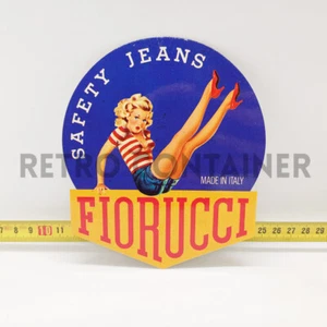 Adesivo Vintage Sticker Aufkleber 80's - Fiorucci Moda Anni 80 RIF. C - Picture 1 of 1