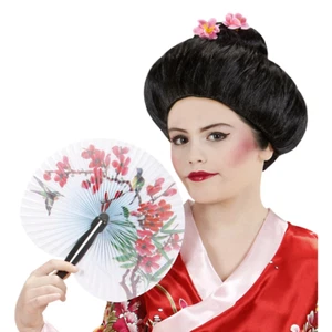 PARRUCCA GEISHA ACCESSORI PER ABITO VESTITO TRAVESTIMENTO CARNEVALE - 93334 - Foto 1 di 4