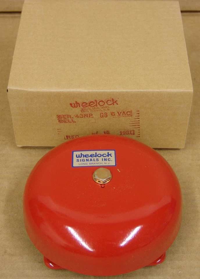 11 PCS 6" WHEELOCK BELL ALARM 43NP - Image 1 of 1