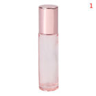 10ml Pink Thick Glass Roll Essential Oil Empty Perfume Bottle Roller Ball Bot FT