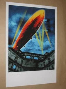 Led Zeppelin - "Get the Led Out" Large Promotional Lithograph signed by two. - Picture 1 of 1