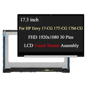 17.3" FHD for HP Envy 17M-CG 17M-CG1013DX LCD Touch Screen Replacement W/Bezel - Picture 1 of 5
