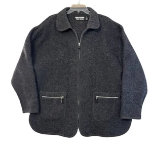 Marvin Richards Women’s Charcoal Gray Wool Zip Jacket Size M - Picture 1 of 8