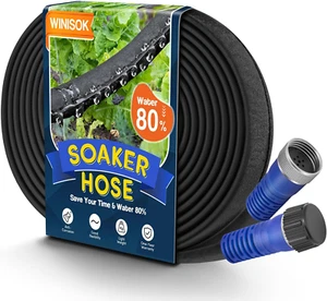50FT Thickened Flat Soaker Hose, Heavy Duty Double Layer Watering Hoses, save 80 - Picture 1 of 12