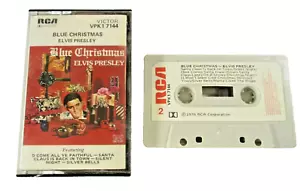 Elvis Presley Blue Christmas Cassette Tape RCA Victor VPK1 7144 1976 Tested. - Picture 1 of 4