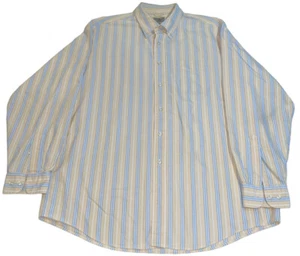 LL Bean Mens Shirt L Blue Long Sleeve Button Down 100% Cotton - Picture 1 of 6