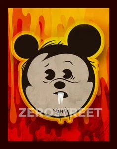 Vampire Mouse Art Print Lowbrow Kawaii Creepy Cute Artwork Horror Halloween - Picture 1 of 1