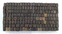 Vintage Letterpress woodwooden printing type blocks typography superb decorative collectibles figure 110 pcs 7mm #MT-9