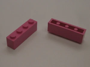 Lego 20x4 High Thick 1x4 Dark Pink Rose Base Building Blocks Bricks Four New - Picture 1 of 1