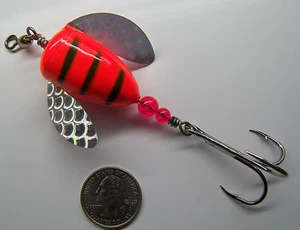 WORDENS SPIN N GLO SALMON HD PRO SERIES SPINNER LURE EAGLE CLAW MUSTAD VMC - Picture 1 of 2