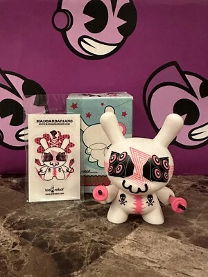 Kidrobot Dunny 3” Series 4 Mad Barbarians w/ Box & Card! - Image 1 of 2