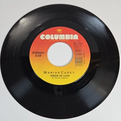 Mariah Carey "Vision Of Love" 45 Vg+ Tested Jukebox Rare 1990 - Image 1 of 4