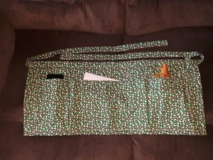 Small snowmen quilted teacher apron, new, made in the U.S.A. by me. - Picture 1 of 3