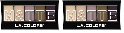 L.A. COLORS 5 Color Matte Eyeshadow Palette, Natural Linen CEM471 (Pack of 2) - Image 1 of 4