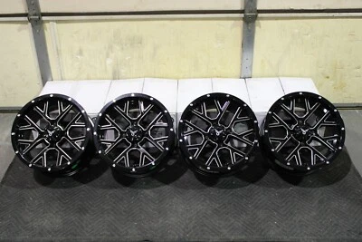 SUZUKI KING QUAD 750 14" BARBWIRE BLACK ATV / UTV WHEELS (SET 4) IRS1CA - Image 1 of 2