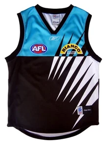 2008 Port Adelaide Power AFL Men's Reebok Football Jersey Guernsey Jumper Large - Picture 1 of 10