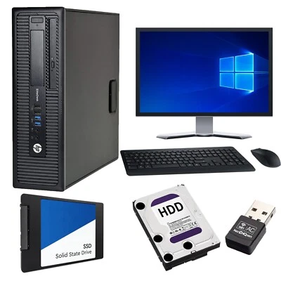 Dell / HP/Lenovo/Fujitsu i3 i5 i7 Desktop PC Fascio 16GB 1TB/240GB SSD Wins 11 - Immagine 1 di 4