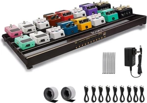 Gitarrenpedalbrett mit integriertem Netzteil 24x1,9x12,5" 3,6LB Pedalboard, Alu - Bild 1 von 7