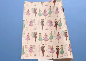 Damen - Mode der 50er Jahre -  Geschenkpapier - Bild 1 von 1