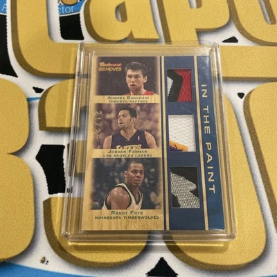 2007-08 TOPPS TRADEMARK MOVES BARGNANI, FARMAR, FOYE  Blue In The Paint /25 - Image 1 of 4