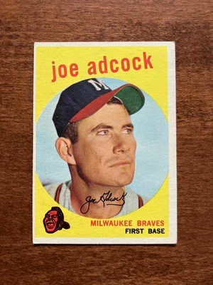 1959 Topps #315 Joe Adcock, VG-VGEX - Image 1 of 2