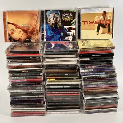 70 CD LOT of 90s-2000s Alanis, Madonna, Tiesto, Moby, Sia, Outkast, Nelly, MORE - Image 1 of 4