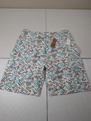 LRG Lifted Research Group Cargo Shorts Mens 38 White Trees Baggy Hip Hop NEW - Image 1 of 4