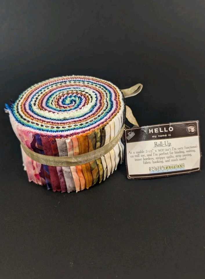 Robert Kaufman Batiks Artesanales Rollo de Jalea Enrollable 2.5" Tiras Edredón Tela Algodón Foto 1 de 4