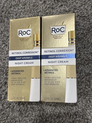 2 Pack RoC Retinol Correxion Deep Wrinkle Night Cream Advanced Retinol 2X 30 ml - Image 1 of 3