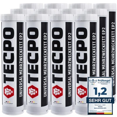 12x TECPO UNIVERSAL MEHRZWECKFETT 400g EP2 LITHIUM FETT SCHMIERFETT FETTPRESSE - Bild 1 von 4