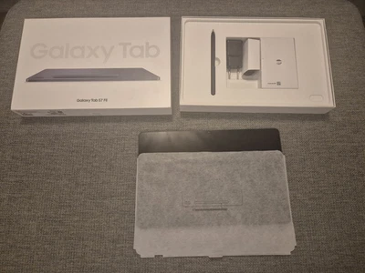 Samsung Galaxy Tab S7 FE 64GB, Wi-Fi, 12,4 Zoll - Mystic Black TOP mit OVP - Bild 1 von 4