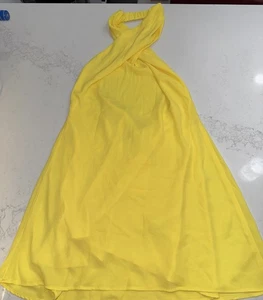 Show Me Your Mumu Jasmine Halter Mini Abito Medio Giallo Brillante Senza Schienale - Foto 1 di 8