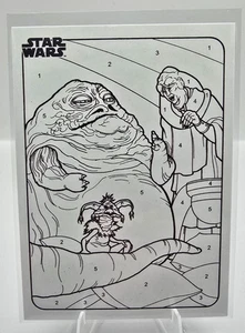2025 Topps Star Wars Chrome con il numero CP-4 Jabba the Hutt, Bib Fortuna & Sal - Foto 1 di 2