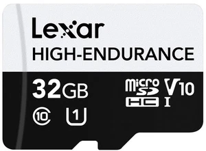 843367128976 microSD High Endurance card 32GB C10 A1 U1 V10 100/30MB/s LEXAR - Picture 1 of 3